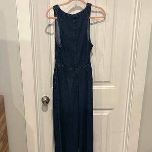 Denim Sleeveless Jumpsuit